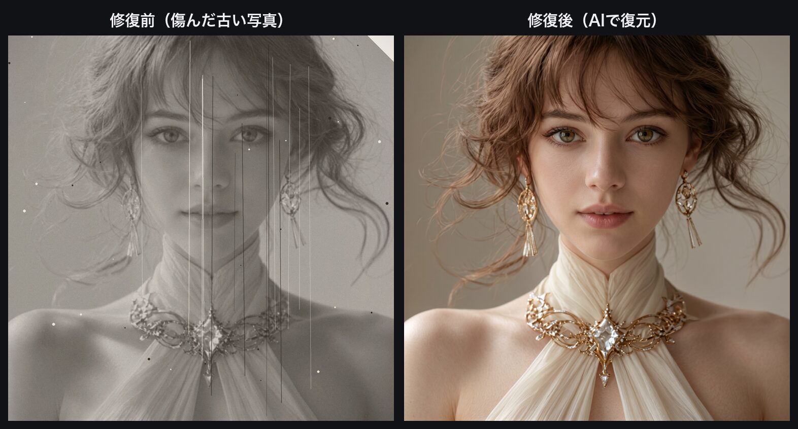 【古い写真をカラーで復元する】色あせた思い出がよみがえります
