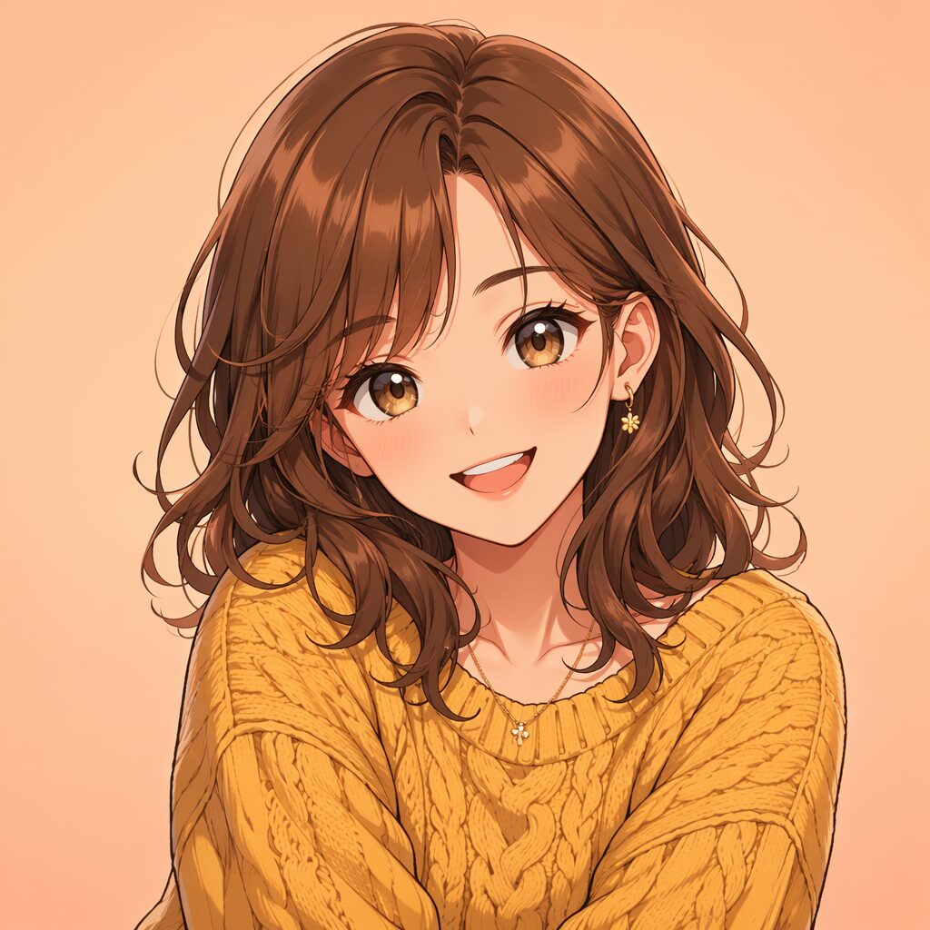 【作例①】アニメ調アイコンはSNSで映えます