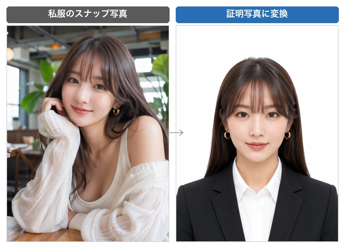 AIで証明写真は作れる?まず作例を見てください