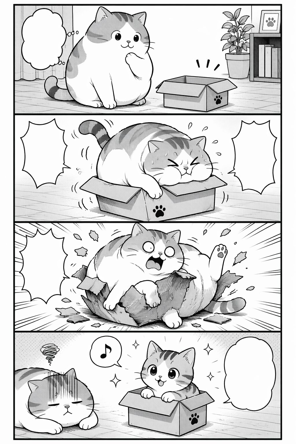 AIで4コマ漫画は作れる？まず作例を見てください