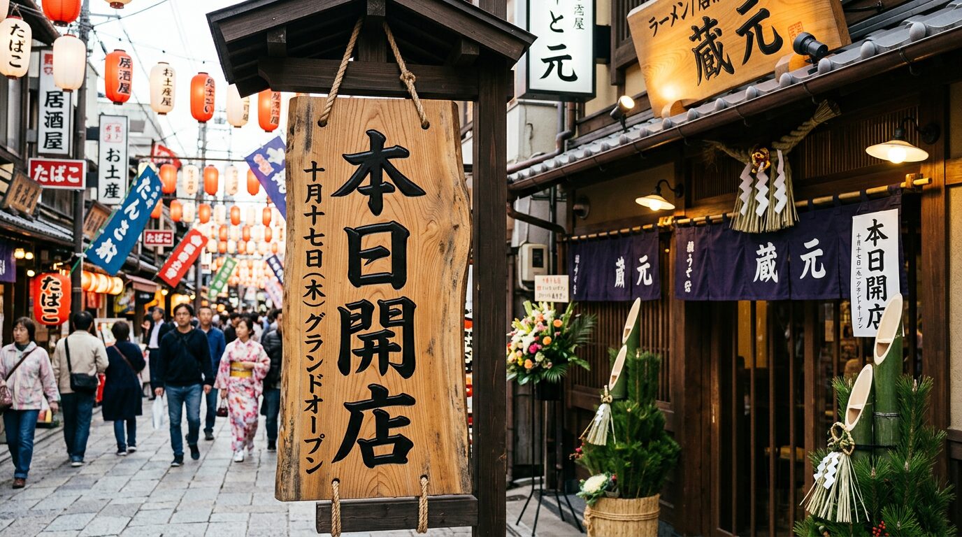 日本語の文字が入った看板｜Nano Banana 2（0クレジット）