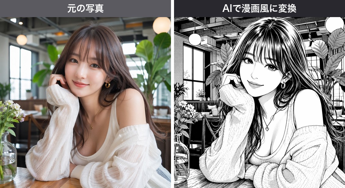 写真を漫画風にできる?まずは作例を見てください