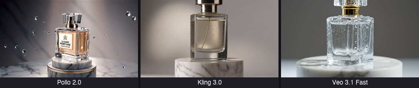 【用途3】商品・広告(大理石上の香水瓶)