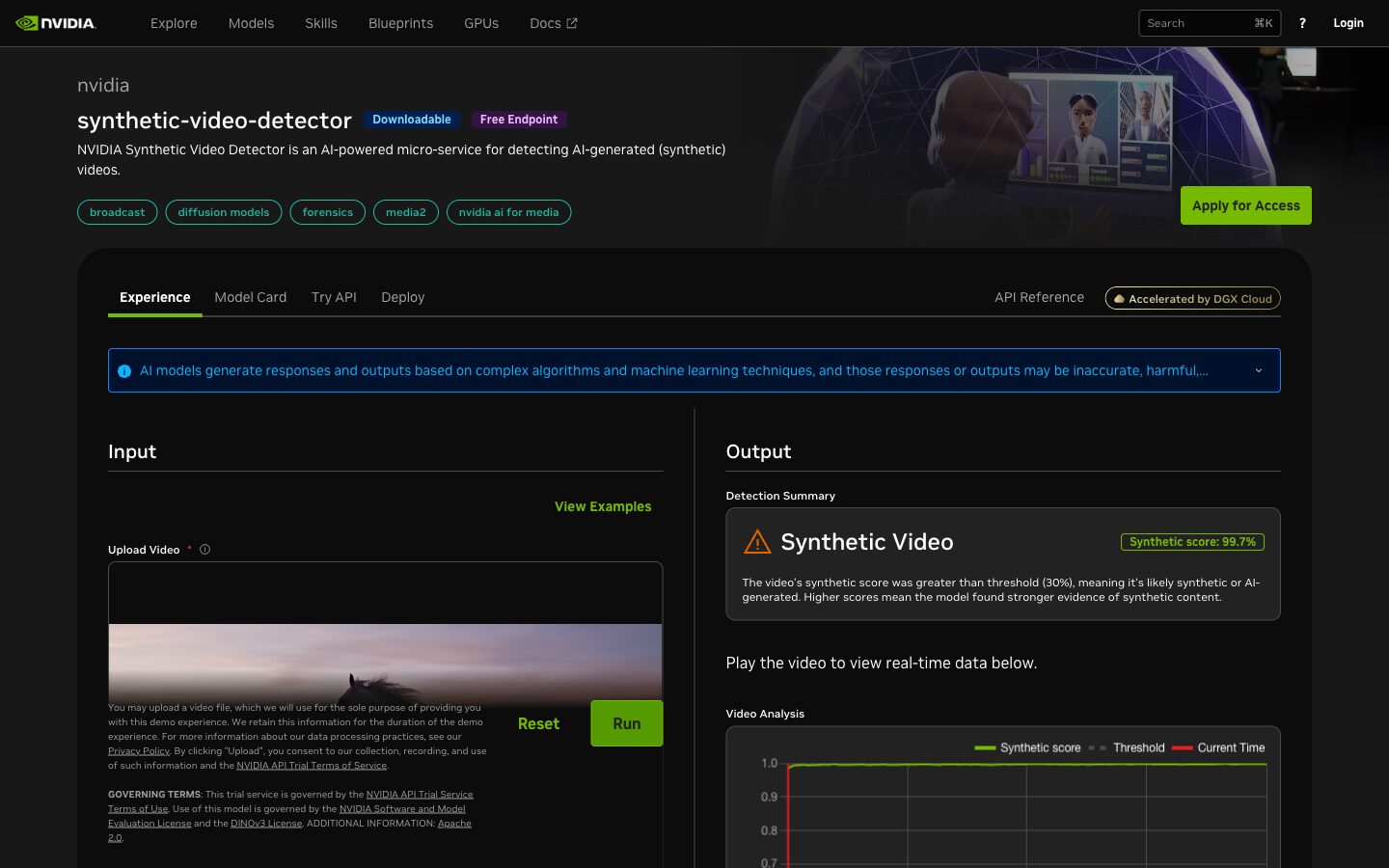 NVIDIA「Synthetic Video Detector」とは？（2026年7月公開のAI動画検出器）