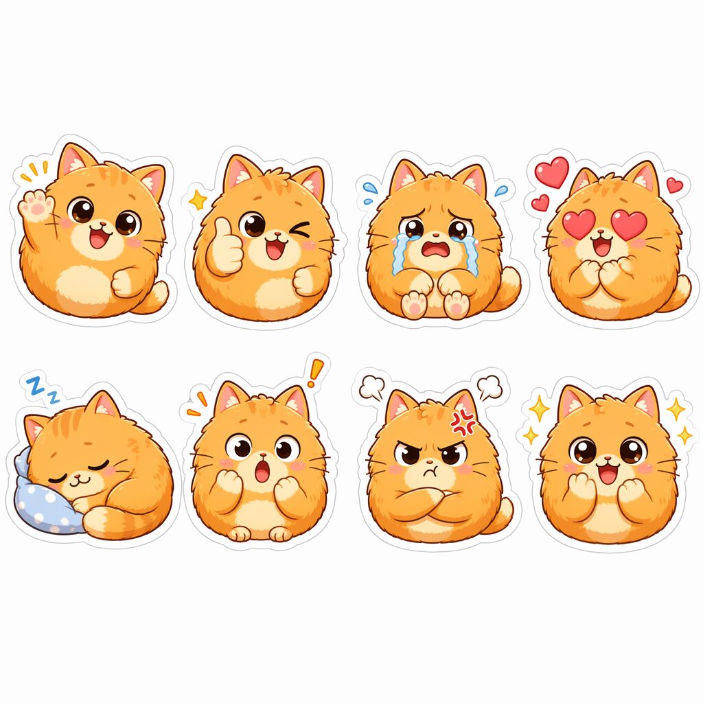 AIでLINEスタンプは作れる？まず作例を見てください